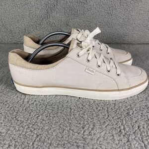 Keds Softerra Shoes Womens Size 9 Tan White Jump Kick Duo Fashion Casual Canvas